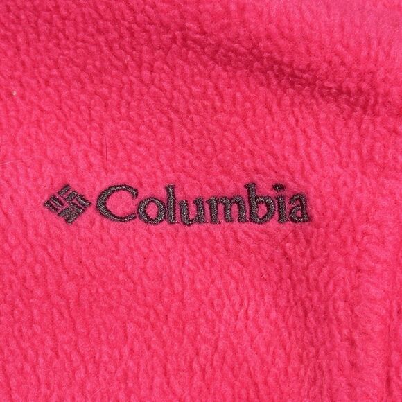 Columbia Jacket Womens Small Pink Long Sleeve Fleece Zip-Up Pockets Adult - Picture 2 of 10